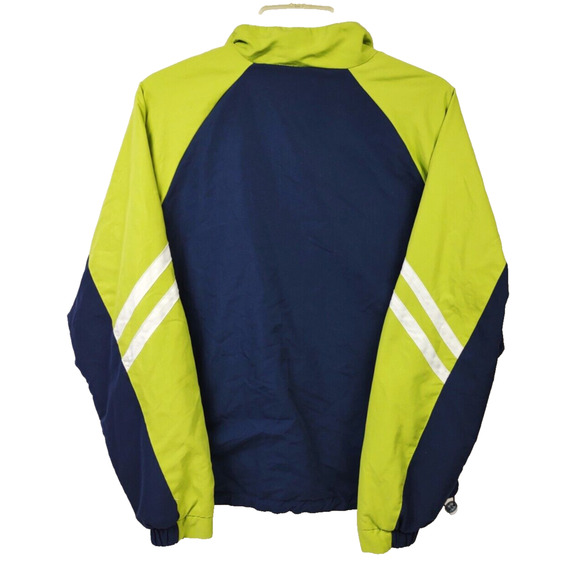 Duck Head Windbreaker Jacket Lightweight Size S Green Blue Zip Pockets Lined - Picture 4 of 11